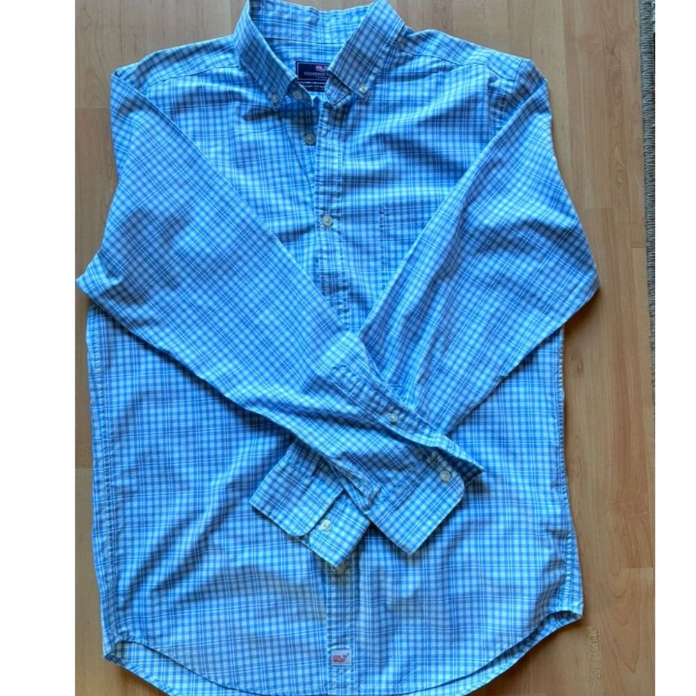 Vineyard Vines Boys Slim Fit Murray Button-Down Shirt Size Medium